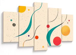 Obraz - Minimalistická farebná ilustrácia (150x105 cm)