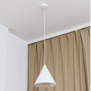 Luster na lanku ETNA II 1xE27/15W/230V pr. 25 cm biely