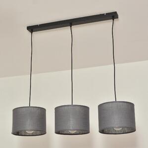 Luster na lanku ALBA 3xE27/15W/230V, sivý