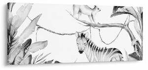 Obraz - Akvarelová džungľa (120x50 cm)