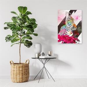Obraz na plátně Zebra Abstraktní barevné - 40x60 cm