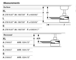 FARO 34288WT1S - LED stmievateľný ventilátor CRUISER S 18W/230V CCT, priemer 106 cm, biela WT + DO