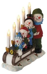 EMOS LED svietnik Carriage s časovačom 24 cm teplá biela