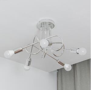 Prisadený luster OXFORD 5xE27/15W/230V lesklý chróm