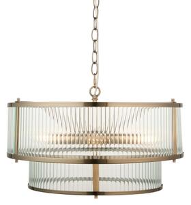 Endon 110944 - Závesný luster na reťazi RIDGETON 5xE14/6W/230V mosadz