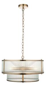 Endon 110944 - Závesný luster na reťazi RIDGETON 5xE14/6W/230V mosadz