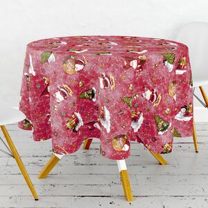 Obrus ​​PVC okrúhly FL-1334-02 – Vianočná rozprávka (rôzne veľkosti)