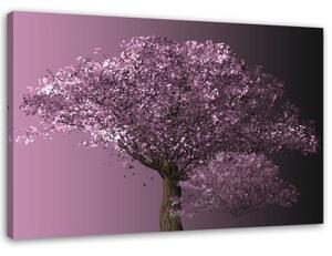 Obraz na plátně Fialový strom Příroda - 60x40 cm