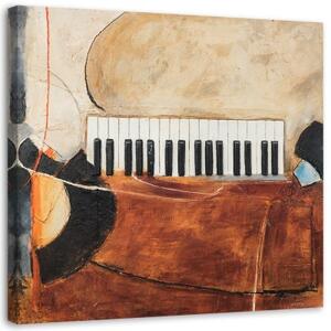 Obraz na plátně Klavírní abstraktní klávesnice - 30x30 cm