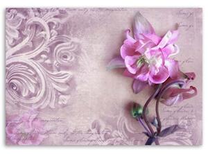 Obraz na plátně Růžový květ Vintage - 60x40 cm