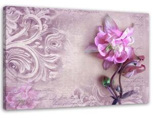 Obraz na plátně Růžový květ pozadí Vintage - 120x80 cm