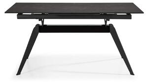 MUZZA Rozkladací jedálenský stôl lalu 160 (220) x 90 cm tmavosivý