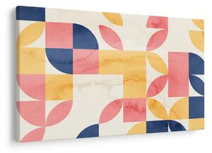 Obraz - Abstrakcia s retro vzormi (90x60 cm)