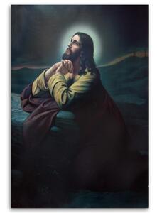 Obraz na plátně Náboženská modlitba Ježíše v zahradě - 40x60 cm