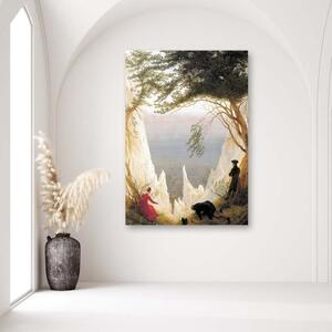 Obraz na plátně REPRODUKCE Křídové útesy na Rujáně - 40x60 cm
