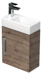 Kúpeľňová skrinka s umývadlom SAT Cube Way 40x47,5x20 cm dub Wellington mat CUBE320401DDW
