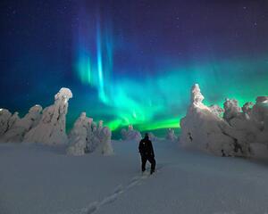 Fotografia Aurora Borealis / Northern Lights, Iso-Syöte, Samuli Vainionpää
