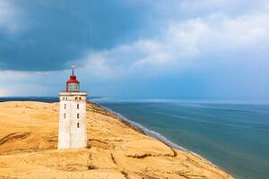 Fotografia Rabjerg mile a lighthouse on the Danish coast, TT