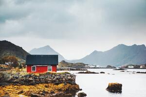 Fotografia Small Red fisherman's house, Norway, Natalia Ivanova