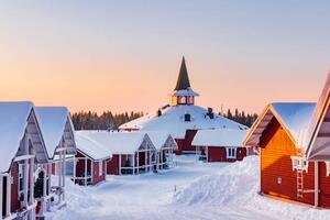 Fotografia Santa Claus village in Rovaniemi, Finland, maydays