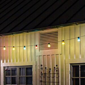 Pivné záhradné rozprávkové svetlá 10 farebných LED žiaroviek