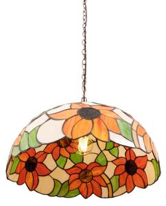 Brilagi - Tiffany vitrážový luster na reťazi SUNFLOWER 1xE27/60W/230V pr. 40 cm