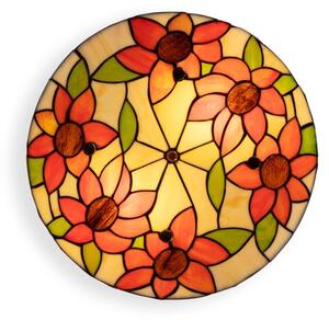 Brilagi - Tiffany vitrážné stropné svietidlo SUNFLOWER 3xE27/60W/230V priemer 40 cm