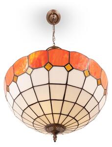 Brilagi - Tiffany vitrážový luster na reťazi SIENNA 3xE27/60W/230V priemer 50 cm