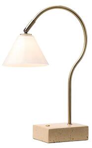 Halo Design - Question Prenosné Stolová Lampa Antique Mosadz/Opál