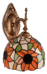 Brilagi - Tiffany vitrážová nástenná lampa SUNFLOWER 1xE14/40W/230V