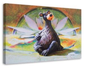 Obraz na plátně Barevný medvídek - 100x70 cm