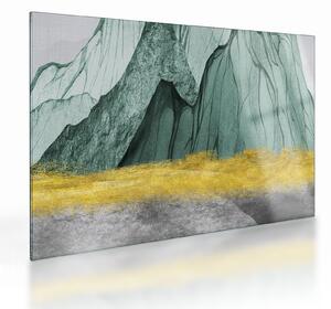 Sklenený obraz - Smaragdové hory N⁰3 (70x50 cm)