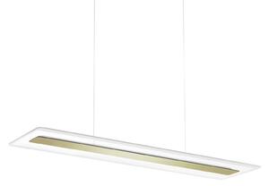 Závesné LED Antille, sklo, obdĺžnikové, zlaté