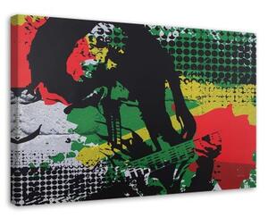 Obraz na plátně Bob Marley Reggae hudba - 100x70 cm