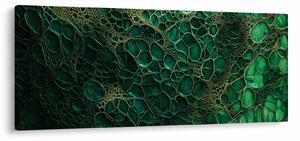 Obraz - Zelený mikroskopický záber (120x50 cm)