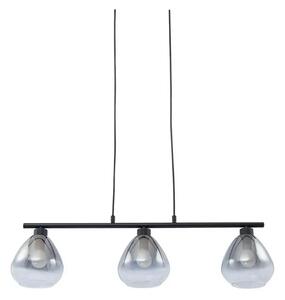 Lindby - Pendura Závěsná Lampa Čierna/Dym Grey