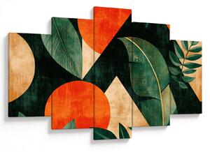 Obraz - Geometrické prírodné motívy II. (150x105 cm)