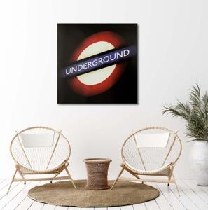 Obraz na plátně Londýnské metro - 30x30 cm
