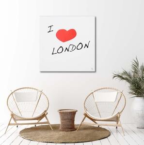 Obraz na plátně I Love London Heart - 30x30 cm