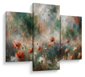 Obraz – Abstrakcia poľa s makmi (90x60 cm)