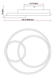 Globo 67237-36 - LED Stropné svietidlo KAMILLA LED/36W/230V