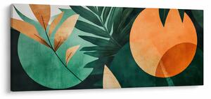 Obraz - Geometrické prírodné motívy (120x50 cm)