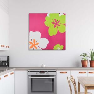 Obraz na plátně Květiny pop-artu - 30x30 cm