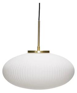 Hübsch - Serene Závěsná Lampa Ellipse Biela Hübsch