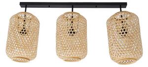 Lucande - Jorick 3 Stropné Lampa Drevo