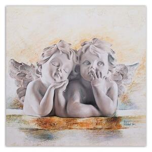 Obraz na plátně Dva andělé - 30x30 cm