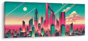Obraz – Veľkomesto v pop-art štýle (120x50 cm)