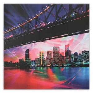 Obraz na plátně Newyorský most - 30x30 cm