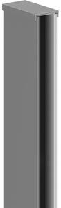 Mexen lišty na stenu k sprchovej stene 8 mm, gun metal - 800-00-95
