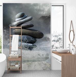 Fototapeta, Kameny Mořské zenové lázně - 100x140 cm